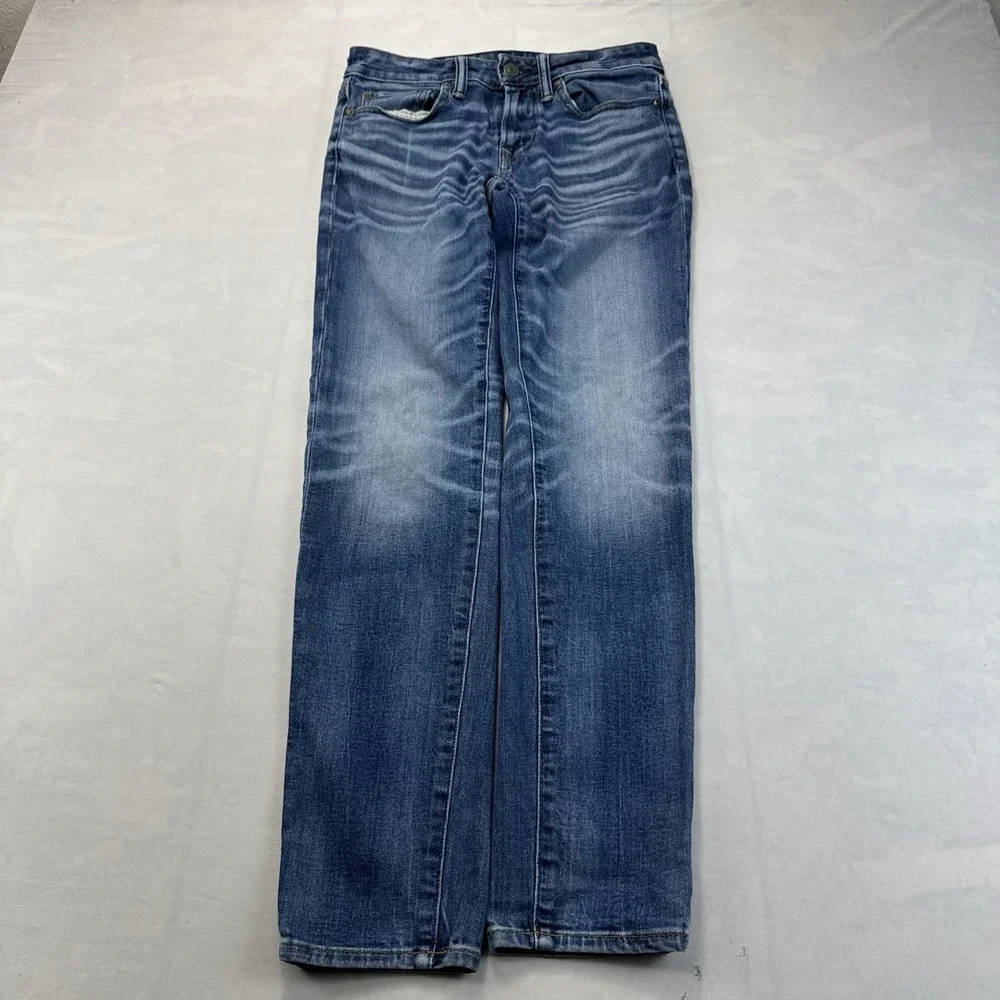 American Eagle AirFlex+ Jeans 28x32 Straight Leg Medium Wash Stretch Denim